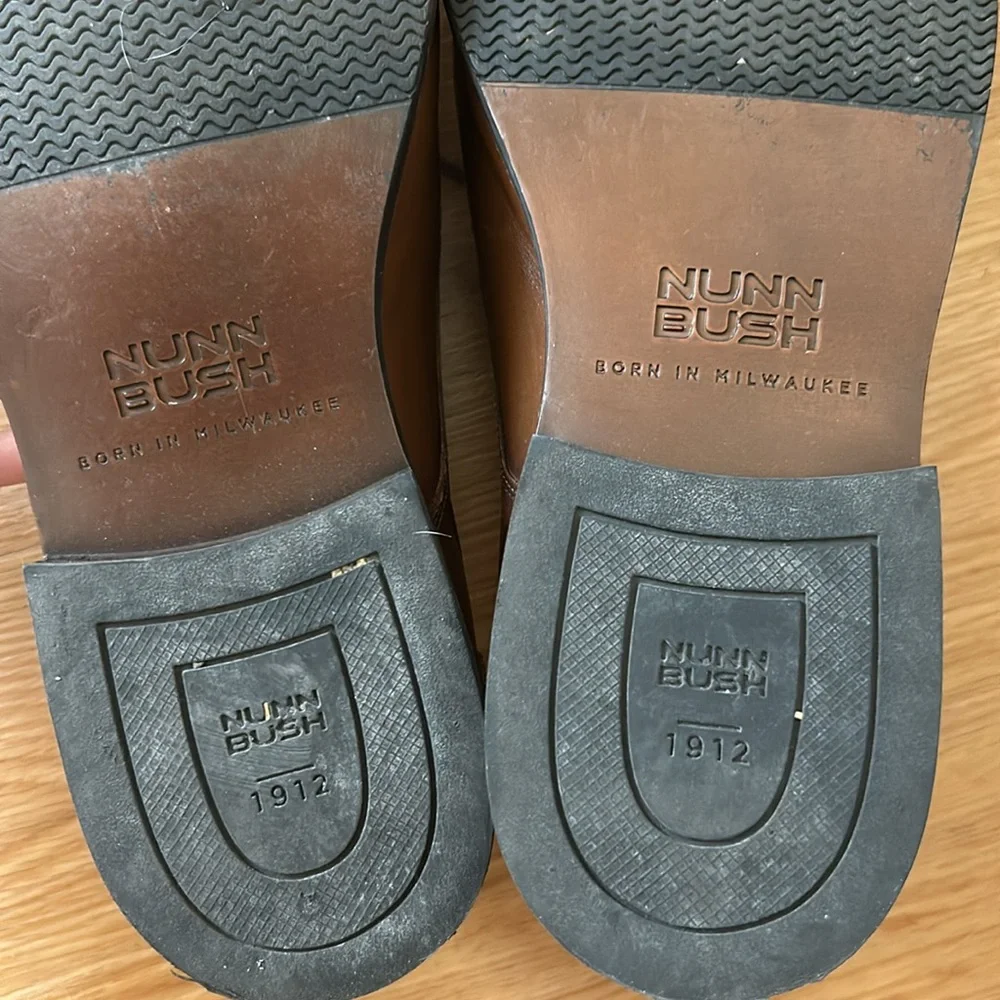 Nunn Bush gel comfort dress flex leather loafers men’s 11.5 great condition 👞